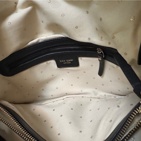 Kate Spade Paola El Morocco Gold/Silver Bow Sequined Clutch Purse - Picture 9 of 13